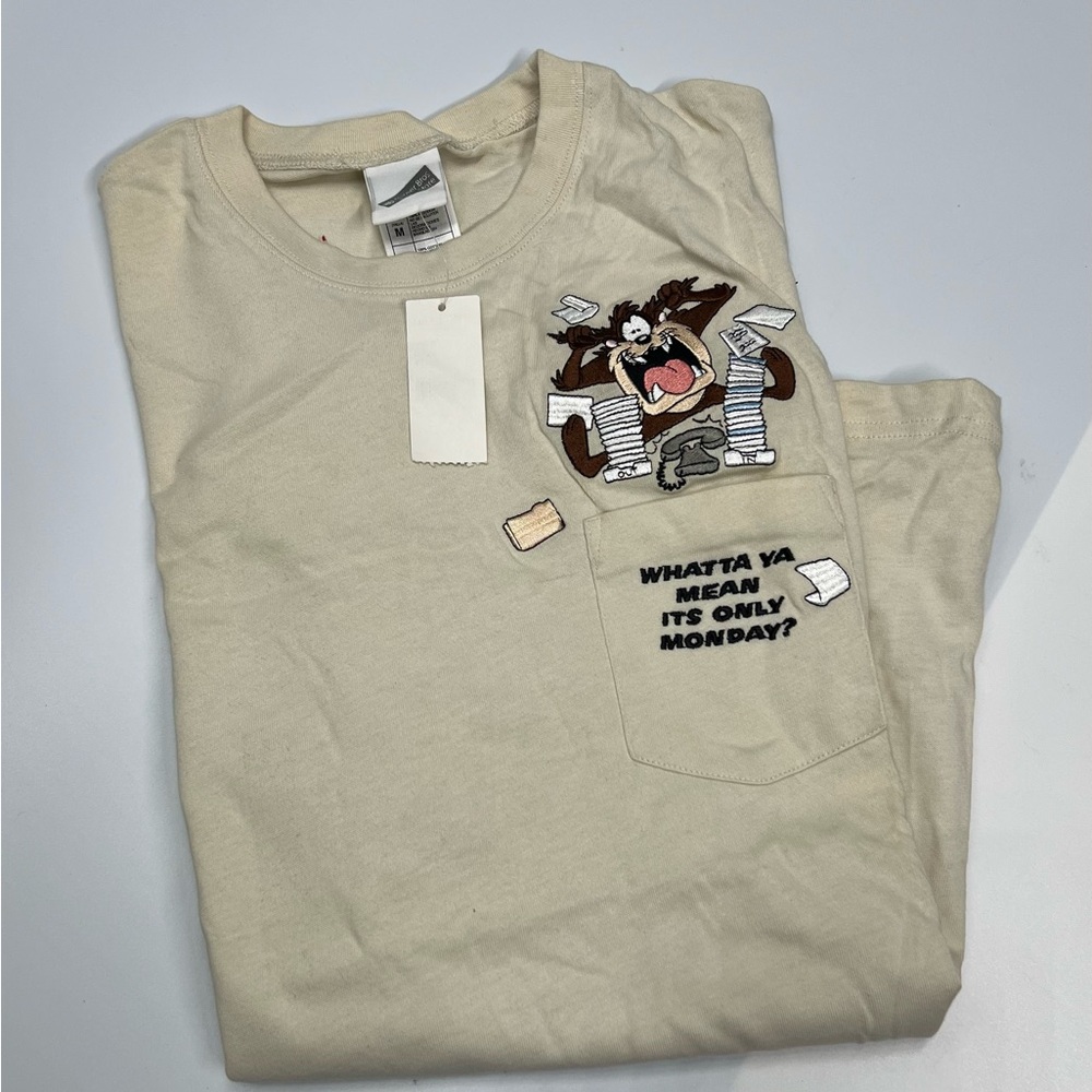 Cream Tasmanian Devil TAZ Warner Bros. Studio Store size M NWT